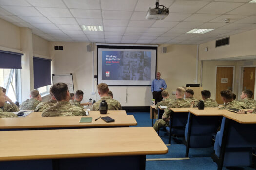 WEA Alfie Orton delivers financial awareness brief